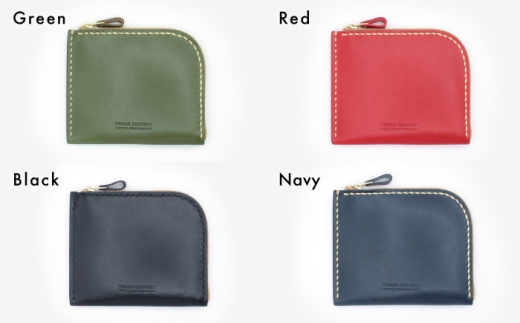 【Red Tea】ファスナーウォレット 財布 コンパクト 革 レザー 15017 Duram Factory/ドゥラムファクトリー [AJE059-7]