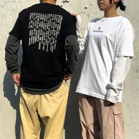 【般若心経】刺繍Tシャツ　黒Lサイズ【1591138】