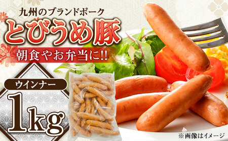 大分県日田市産 とびうめ豚 ウィンナー 1kg 日田市 / 株式会社中津留[ARCM005]