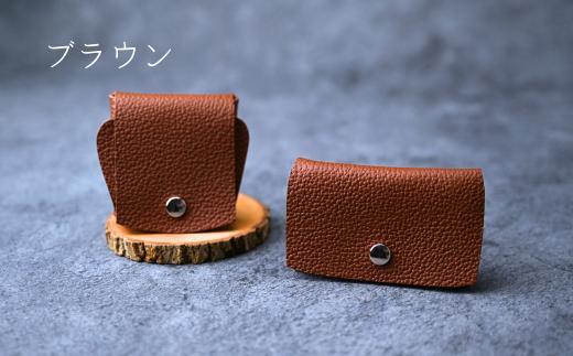 【ブラウン】コインケース＆カードケース | 革工房フェニックス 牛革 革小物 革製品 革 小物 小銭入れ コインケース カードケース カードケース 財布 便利 プレゼント 父の日 母の日 敬老の日 誕生日 革職人 草加市 埼玉県