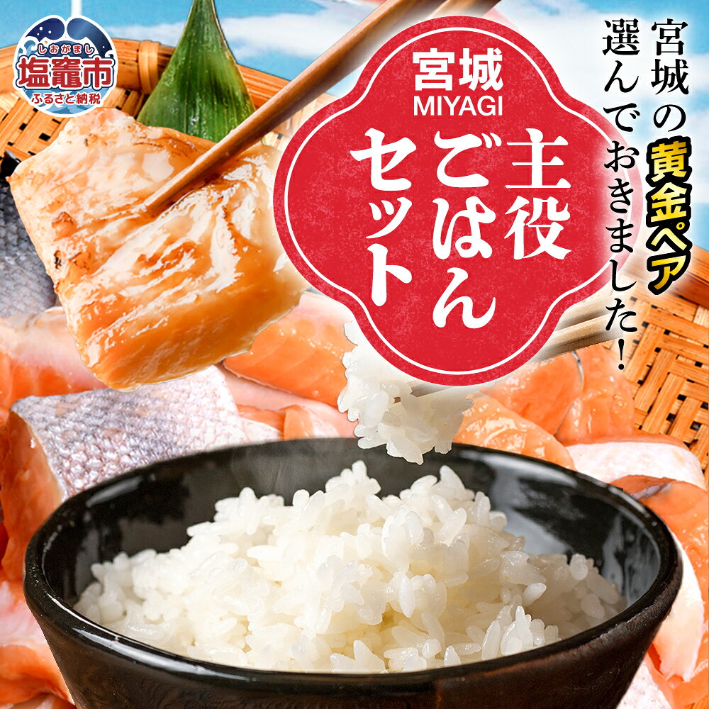 【ふるさと納税】【共通返礼品】宮城主役ごはんセットA【銀鮭（600g×2）×金芽米（5kg）】 | w-sk-a