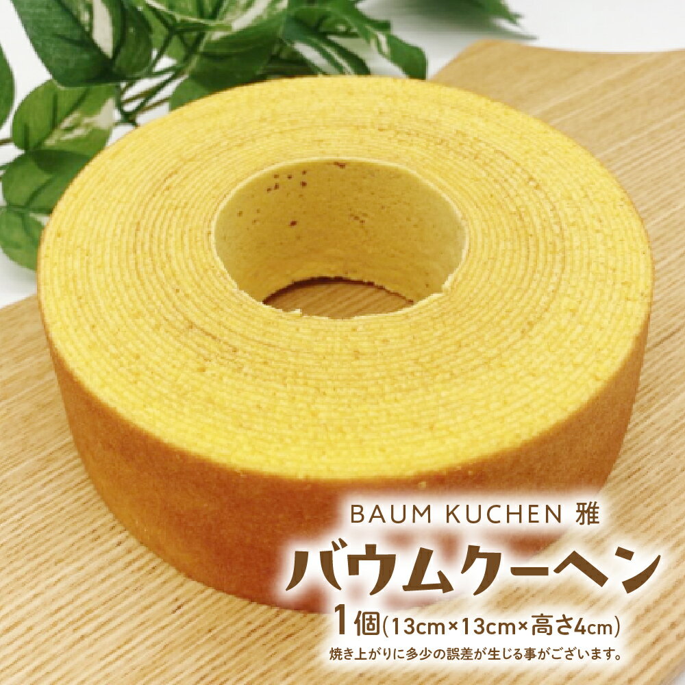 【ふるさと納税】BAUM KUCHEN 雅のバウムクーヘン スイーツ おやつ バウムクーヘン バウムクーヘンプレーン バウムクーヘン雅 佐賀県 太良町 LB18