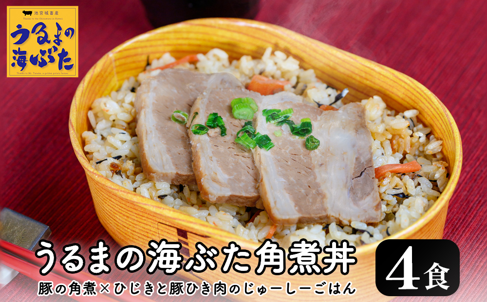 うるまの海ぶた角煮丼 ＜4個セット＞