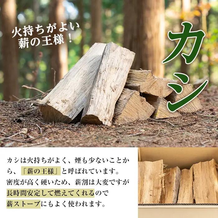 鹿児島県産 薪 MAKIDON 高級カシ ＆ ミニトーチ 約20kg×10箱 【WOODLIFE】 i795-03