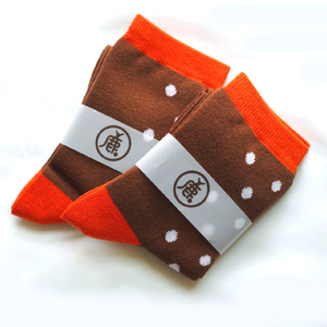 ショートソックス子供用2足（シンプル鹿ドットと切り返し鹿ドットセット） 7-270