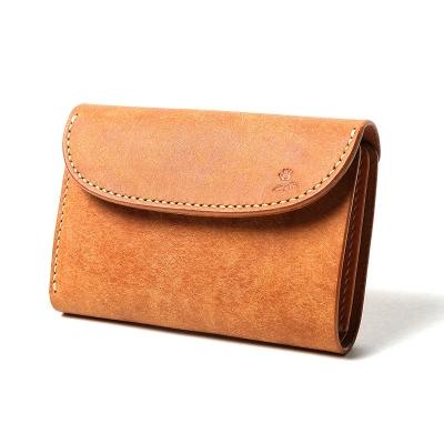 ふるさと納税 米子市 MOTOマットバケッタ三つ折りミドルウォレット(BROWN)本池秀夫監修