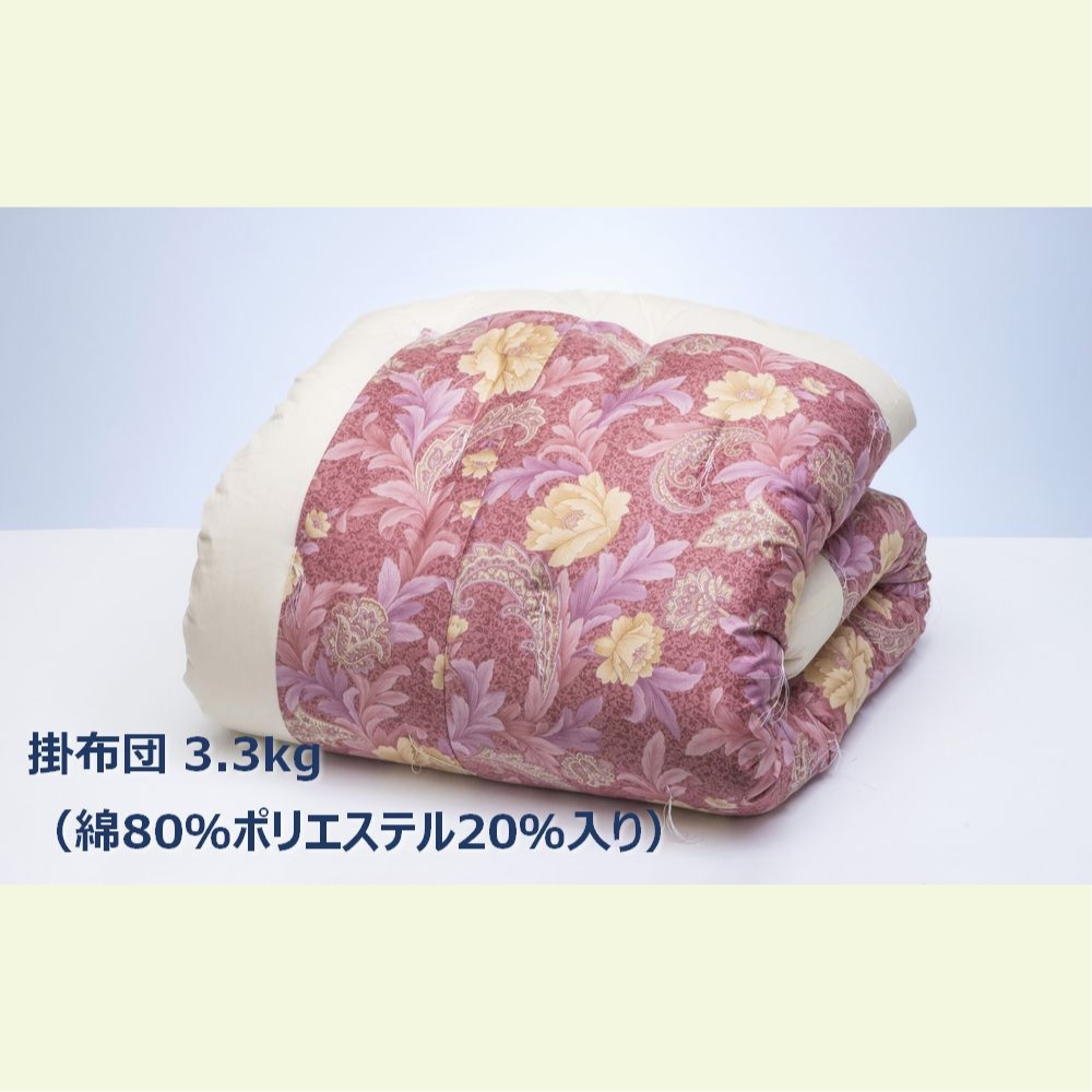 「名工の掛布団」3.3kg【ピンク】「現代の名工」「技能グランプリ・日本一」に輝く職人の手作りの眠りの質を！ふとん工房ねむねむ_イメージ3