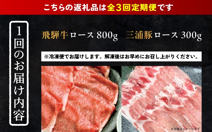 飛騨牛 牛肉 和牛 肉 三浦豚 豚肉 焼肉 国産 しゃぶしゃぶ ロース セット 贈答 ギフト おすすめ 人気 岐阜県 恵那市