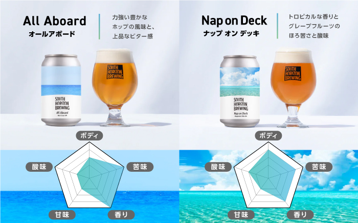 SOUTH HORIZON BREWING クラフトビール (350mL缶) 飲み比べ6本セット (6種類)/高知地ビール クラフトビール 麦酒 【SOUTH HORIZON BREWING】 [AT