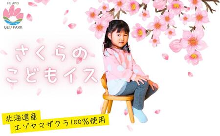 エゾヤマザクラの子供用木製椅子【様似町アポイ岳】 ｜ 椅子 椅子 椅子 椅子 椅子 