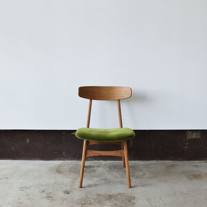 ダイニングチェア　01　オーク　モケットグリーン | インテリア 家具