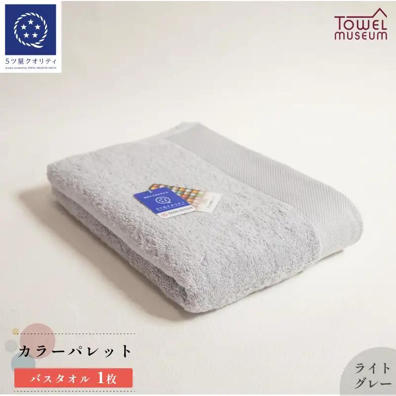 カラーパレット　バスタオル1枚（ライトグレー） タオル美術館 