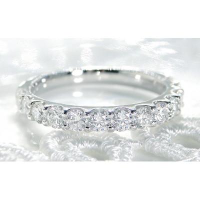 ふるさと納税 昭和町 【1.0ct】プラチナ950　ハートアンドキューピッド　ダイヤモンド　エタニティリング　9.5号 |  | 01