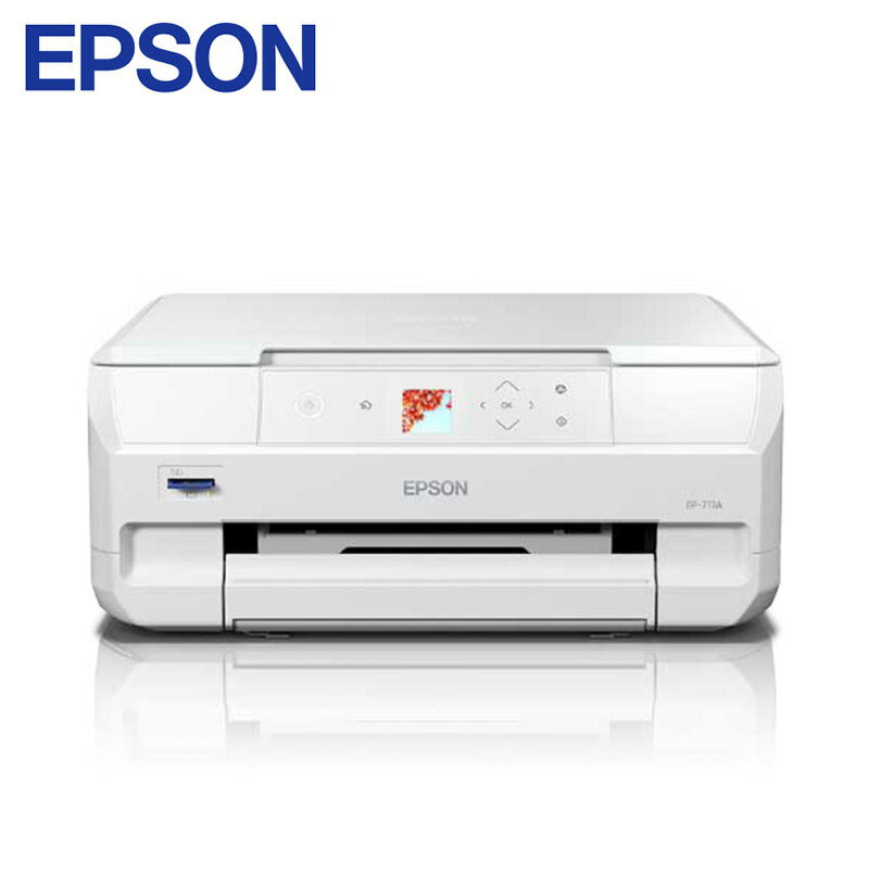 【ふるさと納税】EPSON Colorio インクジェットプリンター EP-717A ホワイト インクジェット複合機 インクジェット エプソン ふるさと納税 プリンター コピー機 印刷 人気 ランキング 【株式会社たなか】[Q9-14101]