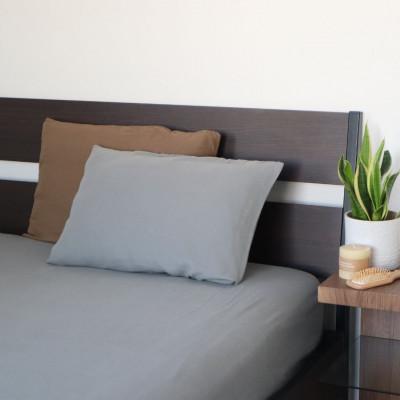 ふるさと納税 泉佐野市 【tissu de coton/ダブルガーゼ】シングルフラットシーツ1枚(グレー)010B1351 |  | 03