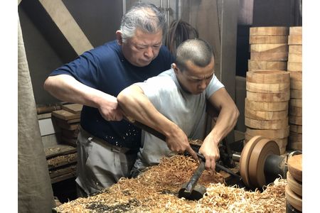 漆めいぼく椀 中 ２樹種セット(ブナ・サクラ) 