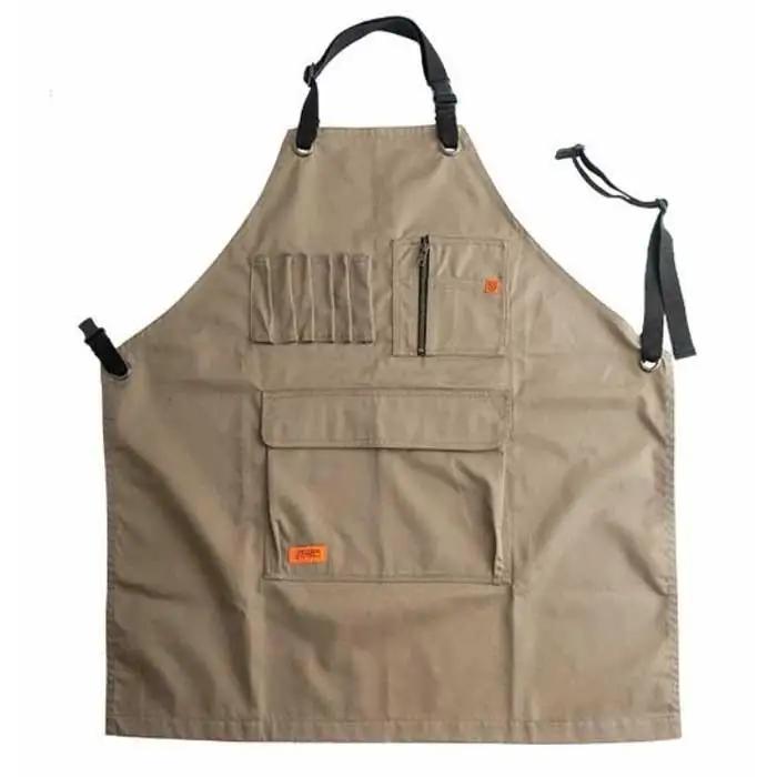 【福岡市】(色をお選びいただけます) ユニバーサルオーバーオール サープラスエプロン ＜モカ＞