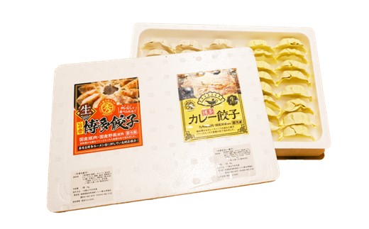 AA215.博多カレー餃子ミックスセット×3（博多餃子72個＆カレー餃子48個）