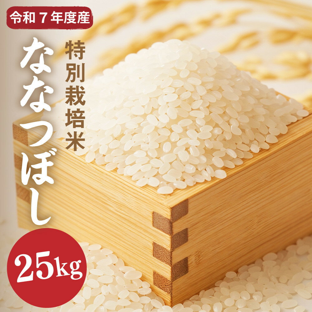 【ふるさと納税】【R7年産新米先行予約】北海道産特別栽培米 アポイ米（ななつぼし）25kg（5kg×5袋）
