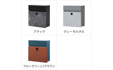 壁掛けポスト Gate（ゲート） グレーモルタル