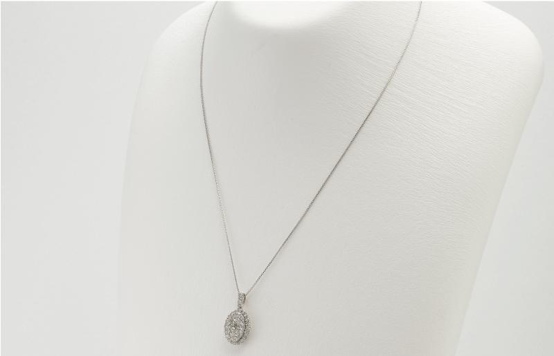 アルカンシェル プラチナダイヤペンダント（計 1.0ct）【鑑別書付き ジュエリー プレゼント ギフト ファッション アクセサリー 贈り物 贈答 お祝い 記念日】 J004-4