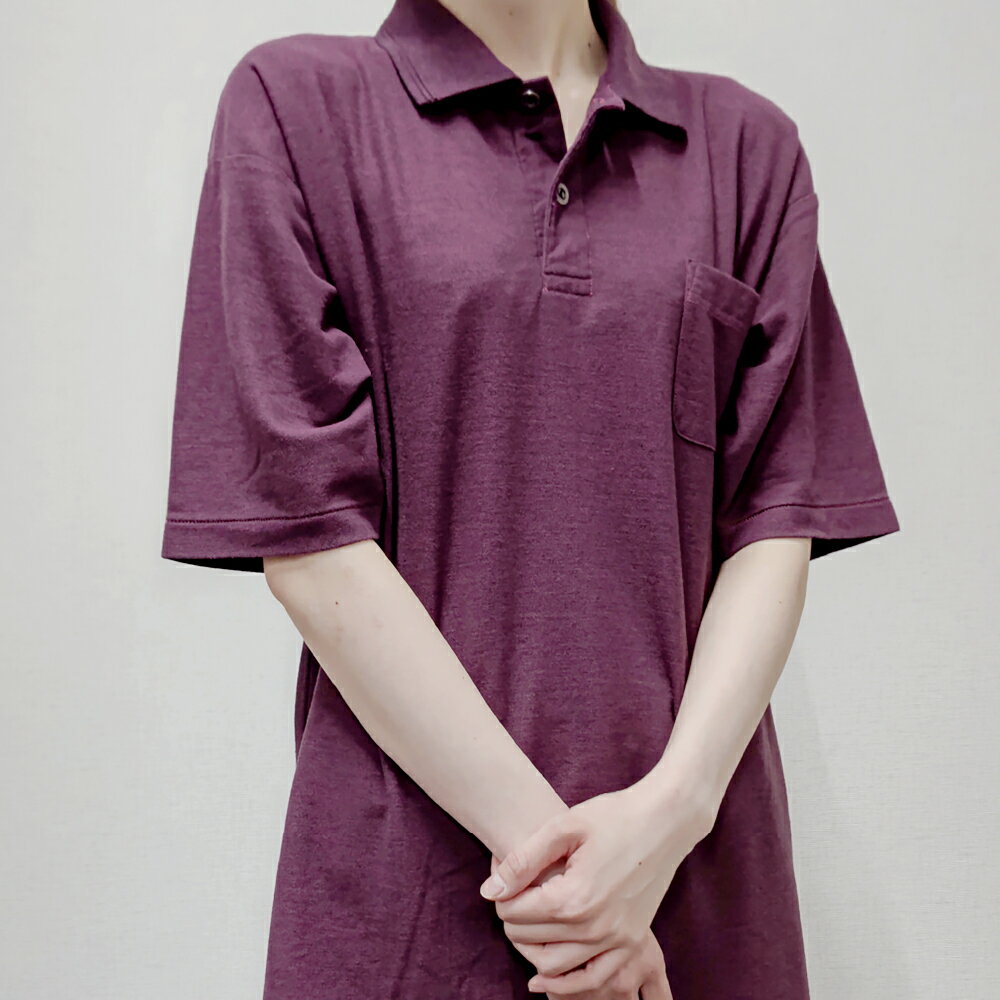 【ふるさと納税】倉敷染 272SD 半袖ポロシャツ 昇り鯉 刺繍調プリント入 エンジ＜選べるサイズ＞Mサイズ / Lサイズ / LLサイズ　 メンズ トップス ファッション メンズファッション 半袖 ポロシャツ 刺繍 プリント 臙脂 岡山県 倉敷市 送料無料