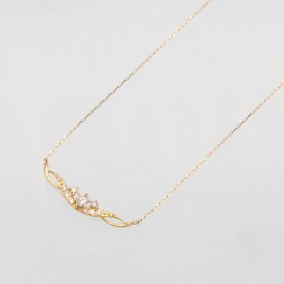 ふるさと納税 昭和町 K18 0.10ct ダイヤモンド ペンダントネックレス HH-019737 |  | 01