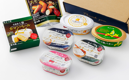 よつ葉 バター チーズ 詰め合わせ Bセット 計7品 北海道 ギフト パンのお供 クリームチーズ チーズペースト カマンベールチーズ スモークチーズ