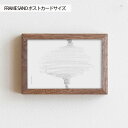 【ふるさと納税】No.411 府中市の家具 FRAME SANO ポストカードサイズ ／ 木製 フレーム インテリア ウォールナット オーク 送料無料 広島県