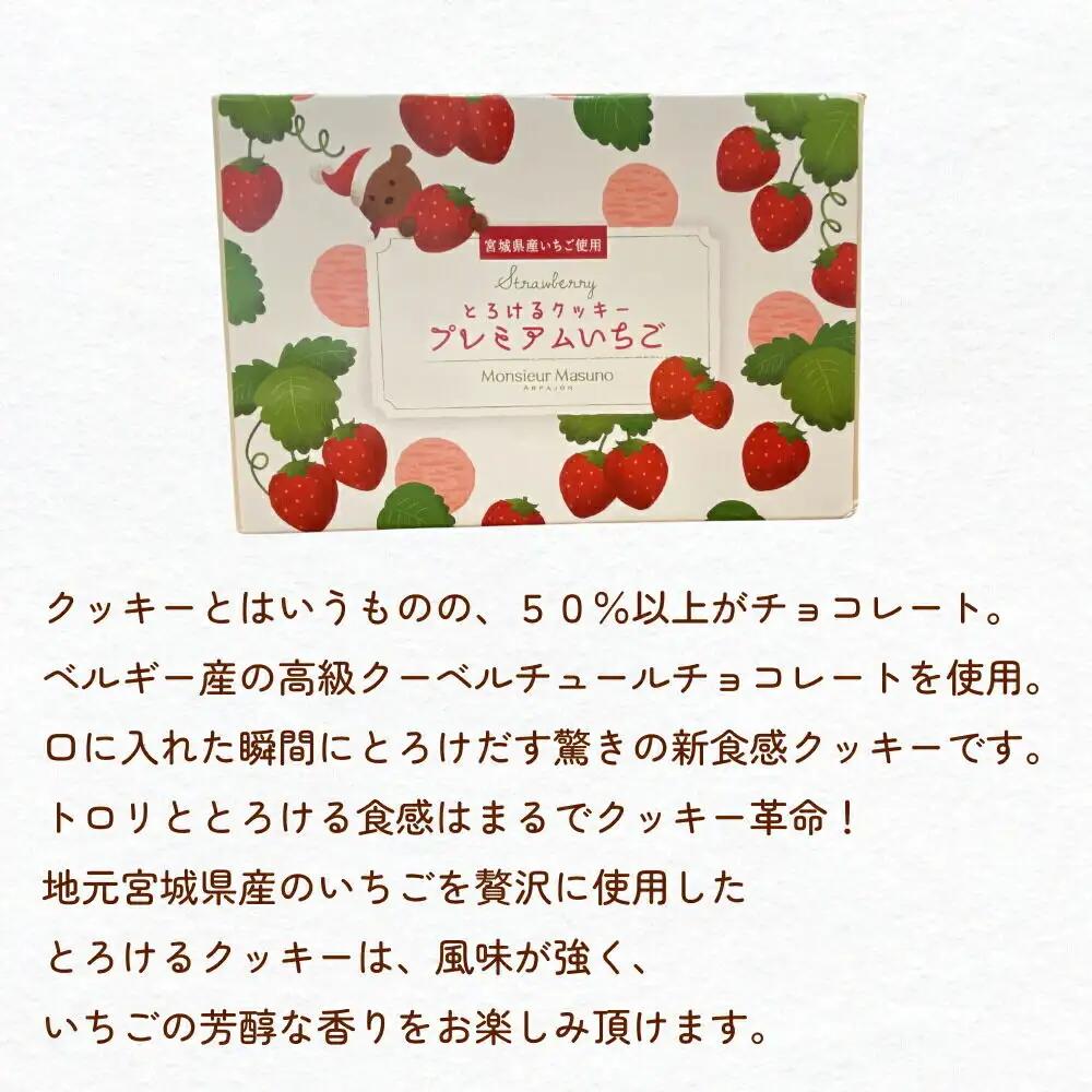 ムッシュ アルパジョン 新食感！とろけるクッキー プレミアム いちご 2枚入り6袋入合計12枚 ベルギー産 チョコレート 使用