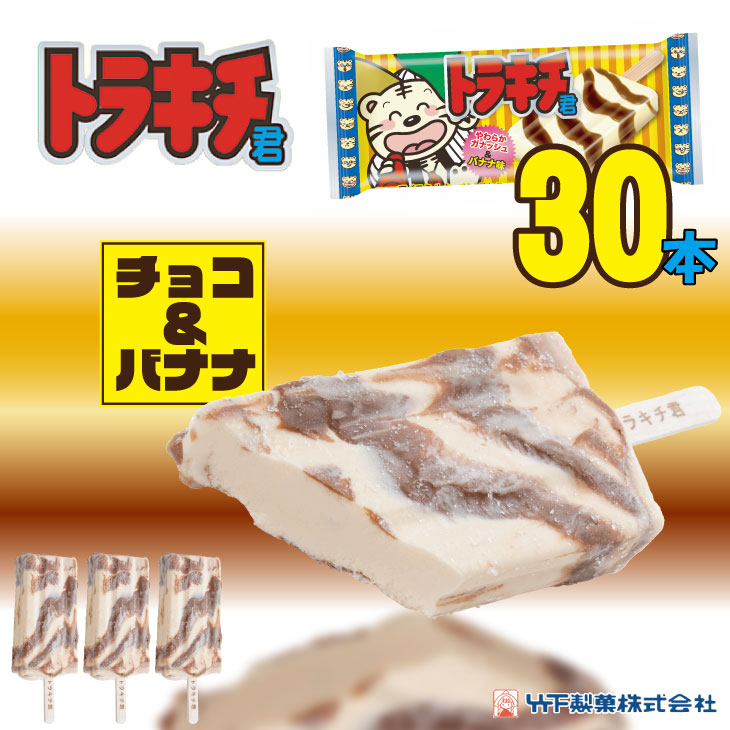 【ふるさと納税】 竹下製菓 トラキチ君 レギュラーサイズ（ 30本） 送料無料 竹下製菓 アイスクリーム スイーツ バニラ チョコ クランチ 佐賀 九州 限定 詰め合わせ 地方 ご当地 お取り寄せ ギフト 小分け 個包装 人気 ランキング 高評価 送料無料 【B170-018】