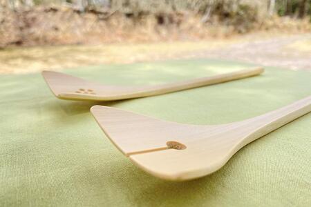 湯布院・カトラリー専門　甲斐のぶお工房『孟宗竹製サラダサーバー』