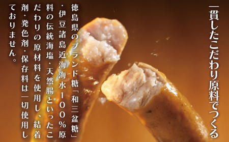 【1216】【隔月6回定期便】無添加粗挽きウィンナー 500g×2パック(総量6kg) 結着剤、発色剤、保存料不使用！ 