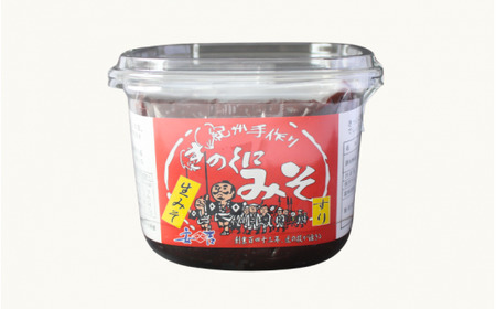 きのくにみそ（生みそ）すり 3.2kg（800g×4個） / 味噌 ミソ 生みそ 赤みそ 赤味噌 こし味噌 調味料 みそ汁 和歌山県 田辺市 【kyj023】