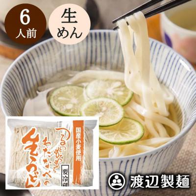 ふるさと納税 茅野市 生うどん 渡辺製麺 6人前 1kg 国産小麦使用 冷蔵品 信州八ヶ岳よりお届け