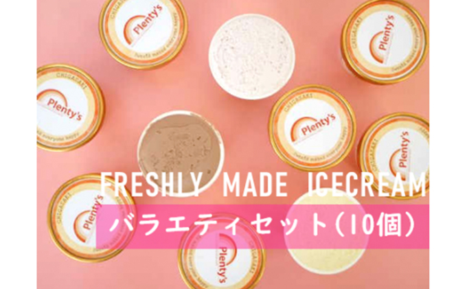【湘南茅ヶ崎の人気店】 プレンティーズのアイスクリーム（バラエティセット10個） お菓子 スイーツ ひんやり デザート 夏 おしゃれ かわいい 食べ比べ