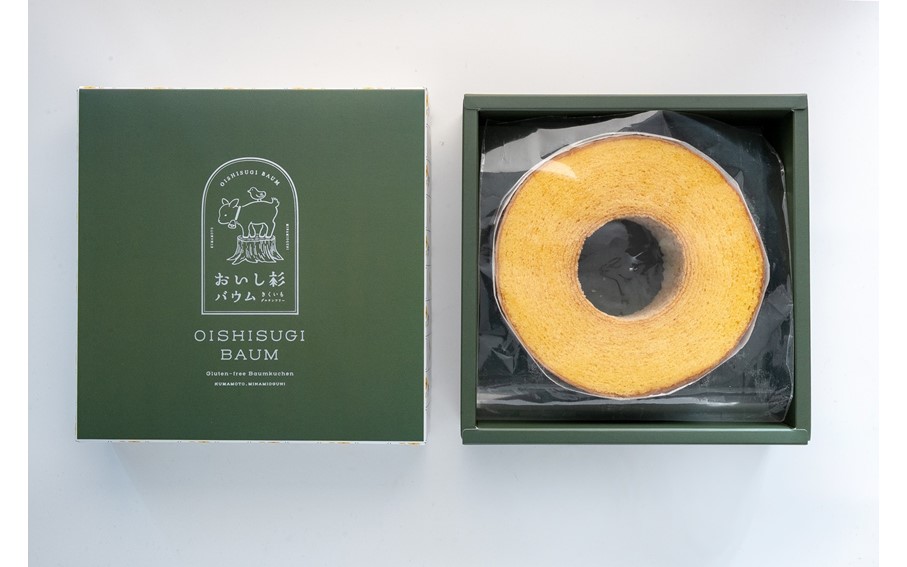 米粉で作ったおいし杉バウム ソフトバウムクーヘン 1個 おいし杉バウム グルテンフリー 米粉 ソフト バウムクーヘン 1個 菓子 洋菓子 お菓子 ギフト 贈答用 スイーツ お取り寄せ 熊本 阿蘇 南小