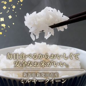 【定期便】先行予約 令和7年産 ミルキークイーン 6kg 12ヶ月 白米 玄米 新潟県 新発田市産 《2025年11月発送》 D47_002_202511