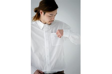 No.053 WATAKUMI　白シャツ　BOTTONDOWN（M）