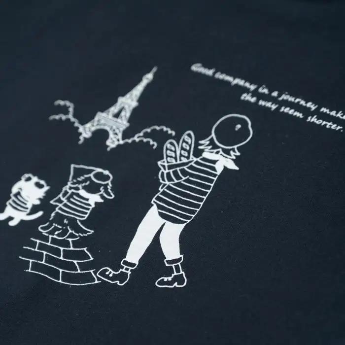 《3》【KEYMEMORY 鎌倉】トラベルイラストTシャツ NAVY