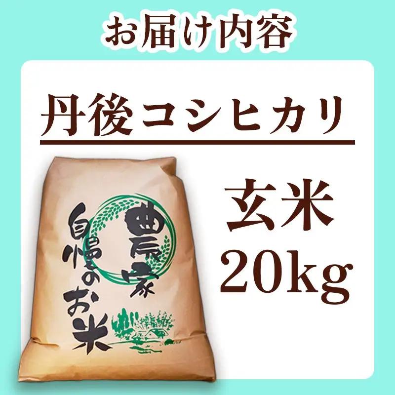 令和8年産 【先行予約】2026年産 京丹後産コシヒカリ 玄米20kg コシヒカリ 玄米