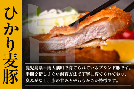 鹿児島県産 ＼＼ ひかり麦豚 ヒレかつ 計約1㎏ ／／ ≪200g×5パック≫ 衣つき トレーなし 冷凍 HM-7 | 肉 お肉 にく 豚肉 ヒレ肉 トンカツ 冷凍 解凍して揚げるだけ 加工品 真空冷