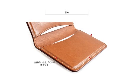 ビンテージオイルレザーの薄型名刺ケース　バンナイズ オイル シュリンク レザー 本革 名刺 ファッション小物 ファッション 財布  ビンテージブラック