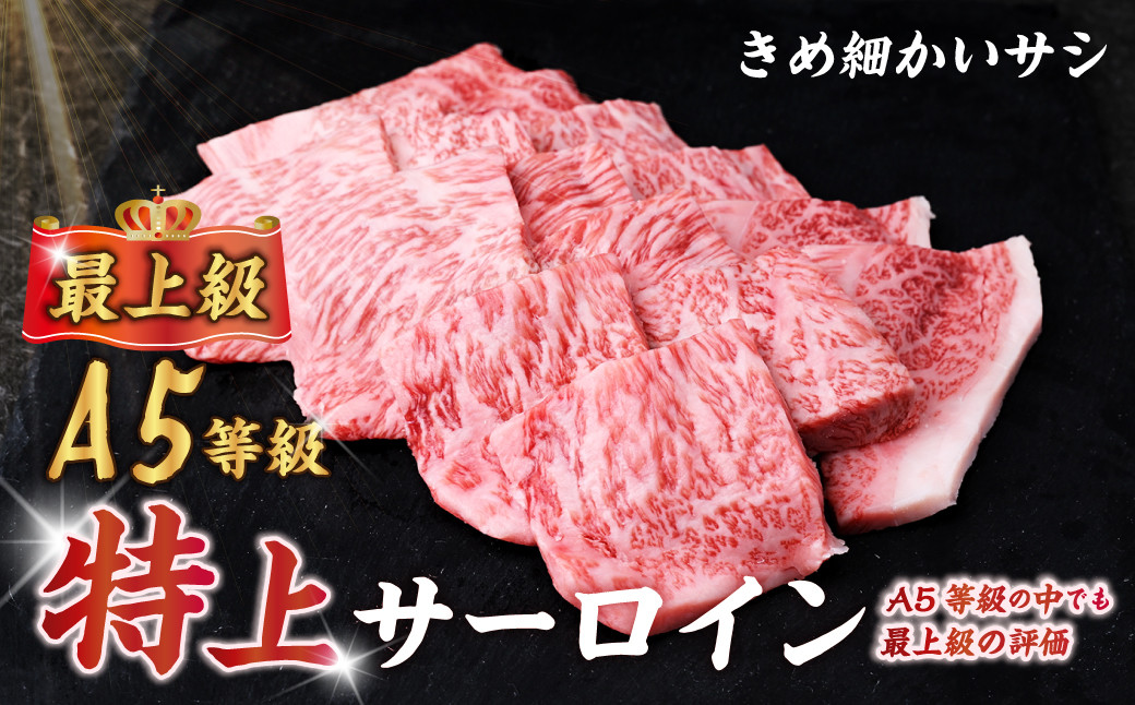A5ランク特上和牛 サーロイン焼き肉 常陸牛 