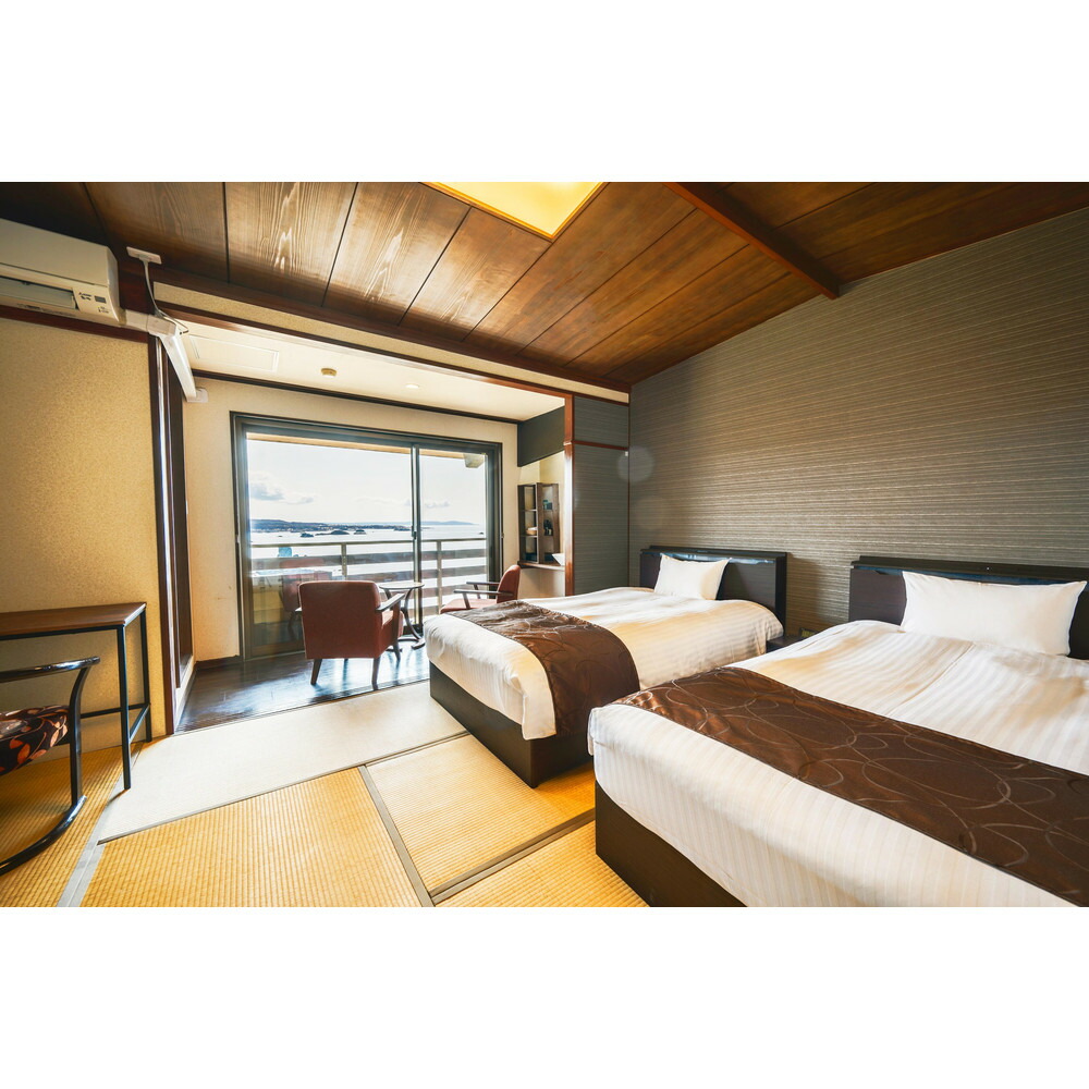 【佐渡】HOTEL AZUMA ご宿泊券 （ホテル吾妻）オーシャンビューガーデンツイン（定員3名）2泊4食付2名様 平日利用 電話予約のみ対象196038-0049