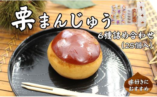 栗まんじゅう 詰め合わせ ギフト 6種 25個 セット まんじゅう屋久保 老舗  中山町産の栗 県内産栗 栗まん 栗パイ 栗の里 伊予市 愛媛 | C16