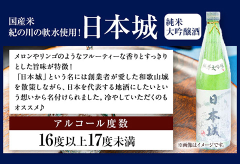 日本城純米大吟醸酒純米吟醸酒根来飲み比べセット720ml×2本セット厳選館《90日以内に出荷予定(土日祝除く)》---wshg_genngjk_90d_22_14000_2p---