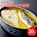 【ふるさと納税】 缶詰 ミニとろイワシ味付 30缶 100g×30 長期保存 防災 備蓄 常温 保存食 非常食 魚 いわし 鰯 海鮮 魚介類 おつまみ おかず 惣菜 シーフード 千葉県 銚子市 株式会社千葉産直サービス