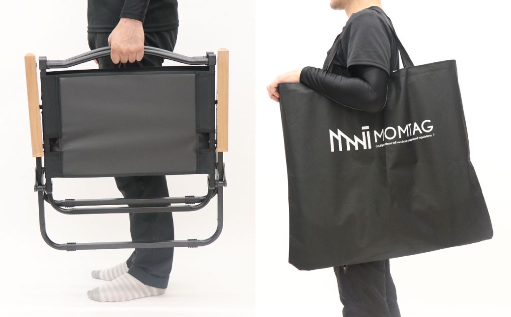 【MOMTAG】折りたたみディレクターチェア