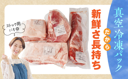 宮崎県産豚ブロック肉 4種セット(ロース・バラ・モモ・ヒレ)合計3.5kg 肉 豚肉 ブロック肉